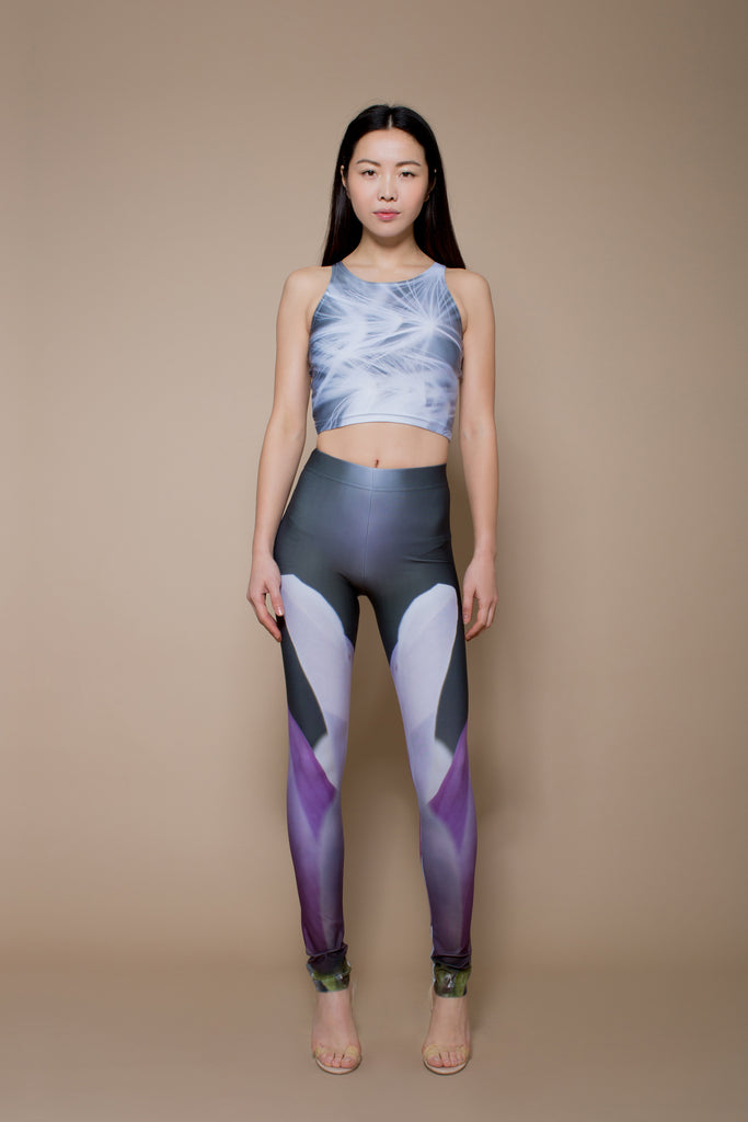 Vancouver Spring Leggings (Grey Edition) - French Lime